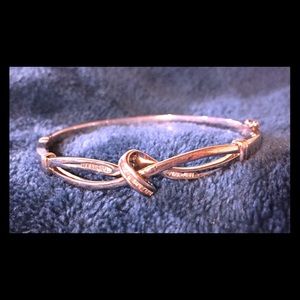 Sterling silver diamond bracelet